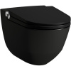 LAUFEN Cleanet Riva elektronický bidet s keramikou, Rimless, 395 x 600 mm, matná čierna, H8206917160001