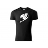 Tričko logo Fairy Tail - černé Velikost oblečení: XL
