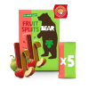 YOYO Bear Fruit Splits jahoda a jablko 5x20g