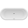 LAUFEN Pro oválna vaňa z materiálu Marbond, odtok v strede, 1800 x 800 x 460 mm, biela, H2419500000001