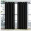 Hotový záves na krúžkoch Heaven čierny Čierna 140 x 250 cm