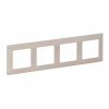 Štvornásobný rámik Legrand béžový
