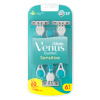 Gillette Venus 3 Sensitive jednorazové dámske holítka Gillette Venus 3 Sensitive pre ženy predstavujú cenovo dostupný spôsob, ako udržať pokožku hladkú ako bohyňa. Majú 3 čepieľky a otočnú hlavu, ktor