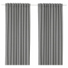 Závesy do detskej izby - IKEA HANNALENA Zatemňovacie závesy sivé 145x300 (Závesy do detskej izby - IKEA HANNALENA Zatemňovacie závesy sivé 145x300)