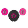 Creative Rozety Pink/Black 3ks v balení