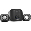 HP reproduktory DHS-2111S, 2.1, 11W, čierne, regulácia hlasitosti, plastové 2B285AA