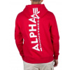 Alpha Industries Back Print Hoody pánska mikina speed red Veľkosť: 3XL, Farba: červená