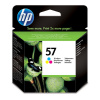 HP 57 Tri-color Original Ink Cartridge atramentová náplň 1 kusov Originál Azúrová, Purpurová, Žltá (C6657AE)