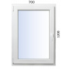 Plastové okno 700x1200 OS ALUPLAST 4000
