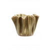 Madam Stoltz obal kvetináča dekoratívny z kameniny 14 x 12 cm HY25231.14 béžová ONE SIZE