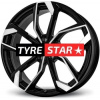 Brock RC34 7x17 4x100 ET50 Schwarz Glanz Voll-Poliert (SGVP)