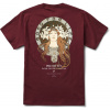 pánske tričko PRIMITIVE (MUCHA) PLUME TEE Burgundy XL