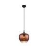 Luster Globo 15548HG MAXY E27 60 W čierny/sklo meď