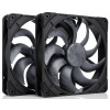Noctua NF-A14x25 G2 PWM Sx2-PP chromax.black, 140x140x25 mm, 4pin PWM