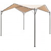 vidaXL Béžový oceľový altánok/prístrešok/stan, 3x3 m - Béžová - 165424-99809