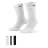 Nike Everyday 3 Pack Cotton Cushioned Crew Socks Multi 2-5 (S)
