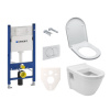 Vitra Závěsný set WC Integra vč. sedátka + modul Geberit Duofix s tlačítkem Delta 20 bílé SIKOGES5V0