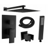 Mexen Uno DR02 sprchový set pod omietku, čierna - 71435DR02-70