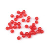 Plastové korálky kraklované Ø8 mm - (3) červená jahoda (500 g)