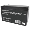 multipower MPL1228H-V0 150131 olovený akumulátor 12 V 7.2 Ah olovený so skleneným rúnom (š x v x h) 65 x 102 x 151 mm plochý konektor 6,35 mm bezúdržbová,; 150131