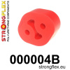 000004B: Strongflex Držák tlumiče výfuku 36mm 12mm