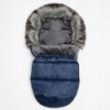 Zimný fusak New Baby Lux Fleece grey Modrá