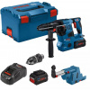 BOSCH GBH 18V-28 CF Vŕtacie kladivo SDS-Plus, GDE 18V-16, L-BOXX, 2x 8.0Ah 0611921003