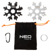 NEO TOOLS Multifunkčný nástroj Snowflake 19 v 1, 2 ks.