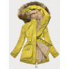 Dámska teplá zimná bunda Lemon Beige (w559) odstíny žluté XL (42)