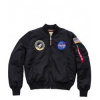 ALPHA INDUSTRIES MA-1 VF NASA bunda čierna 166107 03 ALPHA INDUSTRIES 01-0068