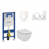 Ideal standard Cenově zvýhodněný závěsný WC set Geberit do lehkých stěn / předstěnová montáž+ WC Tesi 111.300.00.5NF4