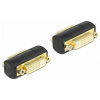 Delock 65225 DVI adaptér [1x DVI zásuvka 24+5-pólová - 1x DVI zásuvka 24+5-pólová] čierna; 65225