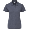 Fruit of the Loom Polokošile Lady-Fit 65/35 Polo, krátký rukáv, dámská COT163212t4105-vintage hea 2XL Melír vintage navy