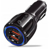 NABÍJAČKA AUTOMOBILOVÝ USB NAPÁJACÍ ADAPTÉR RÝCHLA VÝKONNÁ PRE TELEFÓN AUTA QC 3.0