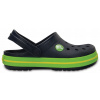 Šľapky Crocband Clog navy volt green C5 (20-21)
