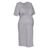 Dámska tehotenská/dojčiaca nočná košeľa Luna, sivá, veľ. L