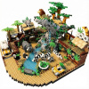 Africké safari dobrodružstvo veľká zoo mini stavebnica HY9201001-823