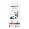 Swissten Textile Lightning do Dual USB-C Adapter - 73502303