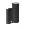 Lucide 14866/10/30 Exteriérové nástenné svietidlo ARNE-LED Wall Light +IR 2xGU10/5W čierne