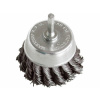 Kartáč hrnčekový, drôt 0.5mm, 75mm, stopka pr.6mm, Extol Craft 17040