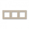 ABB LEVIT Rámeček 3901H-A05030 18 trojnásobný, pro vodorovnou i svislou montáž, macchiato/bílá