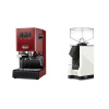 Gaggia New Classic EVO, red + Eureka Mignon Silenzio, BL white