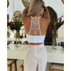 BeChick Bílá podprsenka Dream Catcher Racerback BeChick ❤