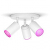 Bodové svietidlo Philips Hue Fugato White and Color Ambiance 3 Spot (5063331P7) biele