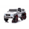 LEAN CARS ELEKTRICKÉ AUTÍČKO MERCEDES G63 6x6 - BIELE - MOTOR 6X45W - BATÉRIA - 12V10AH - 2022