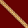 Silver.ag Retiazka zlatá, soft square spiga Dĺžka: 40cm C1275