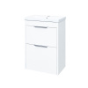Mereo Vigo, kúpeľňová skrinka s keramickým umývadlom 51 cm, biela CN310