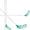 Unihoc UNILITE PRO 27 white/turq CLASSIC biela / strieborná, Ľavá (ľavá ruka dole), 104cm (=114cm)