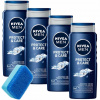 4 x NIVEA Ošetrujúci SPRCHOVÝ GÉL PROTECT & CARE 500 ML