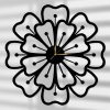 Hodiny - Prelamované Nástenné hodiny Flower 60cm XL! 17 farby! (Hodiny - Prelamované Nástenné hodiny Flower 60cm XL! 17 farby!)